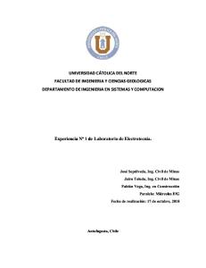 Informe laboratorio 1- electrotecnia ucn-2018