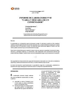 Informe Laboratorio N°5 Carga y Descarga de un condensador.pdf