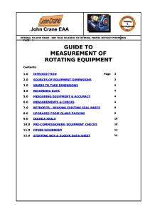 Installation Guidelines - Rotating Equipment