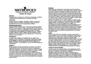 Instrucciones Metropoly