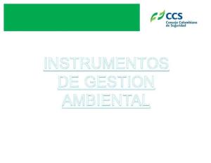 Instrumentos de Gestion Ambiental