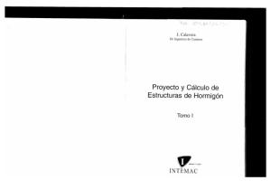 Intemac. j. Calavera. Proyecto y Calculo de Estructuras de Hormigon. Tomo i