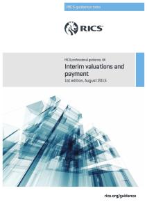 Interim Valuations and Payment 1st Edition PGguidance 2015