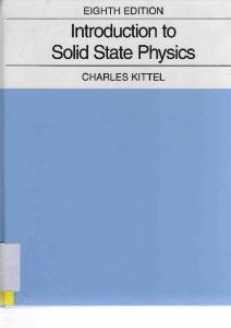 Introduction to Solid State Physics - Kittel
