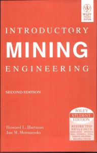Introductory Mining Engineering - 2nd Edition by Hartman