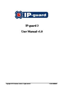 IP-Guard User Manual en v1.0 Rev 20090623