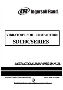 Ir Sd110 Instr. & Parts Manual (2)