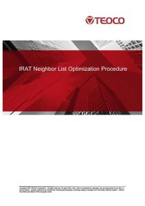 IRAT NL Optimization - Procedure