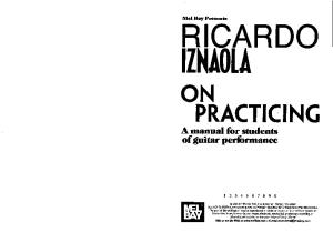Iznaola Ricardo on Practicing