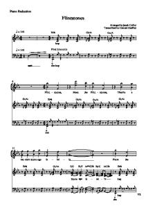 Jacob Collier - Flintstones Piano Reduction