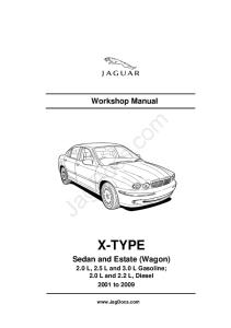 Jaguar XType WorkshopManual