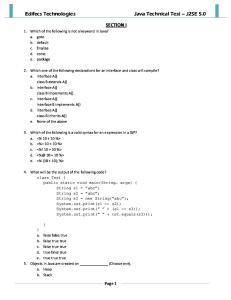 Java Technical Test Set 1