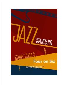 Jazz Standard Study Guide - Four on Six