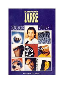 Jean Michel Jarre Song Book Volume 1