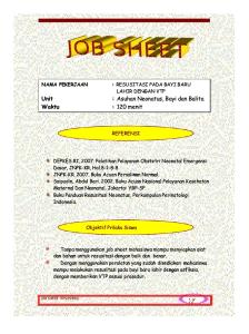 Job Sheet Resusitasi
