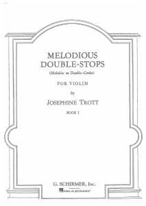 Josephine Trott Melodious Double Stops for Violin Book i