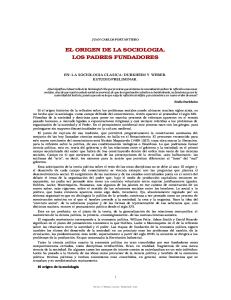 Juan Carlos Portantiero - El origen de la sociologia.pdf