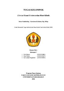 Kel. 7 - Clinical Based Evidence Dan Riset Klinik