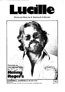 Kenny Rogers - Lucille - 1976 - Sheet Music