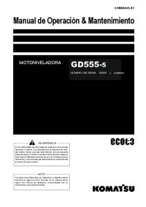 KOMATSU® GD555-5 Service Manual