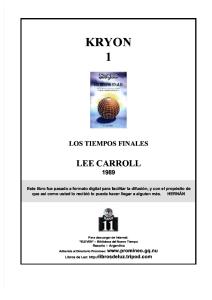 KRYON 1 - Los Tiempos Finales.pdf