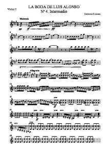 La Boda de Luis Alonso Violin II