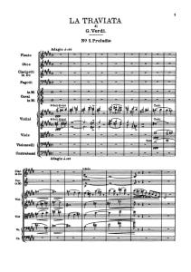 La Traviata Full Score