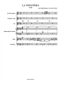 La Violetera - Piano y voz
