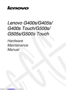 Lenovo G400s Disassembly Manual