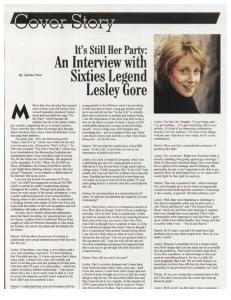 Lesley Gore interview