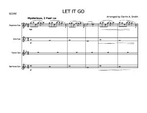 Let It Go - Frozen Saxophone Quartet