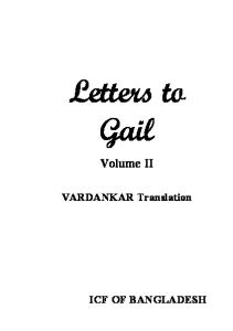 Letters to Gail Two