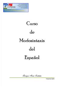 Libro Enrique Arias CAstaño MORFOSINTAXIS