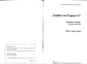 Lima, E. L. - Análise no Espaço Rn - IMPA - Rio de Janeiro (2004)(69s)(PT_BR)(ebook - PDF - Mathe