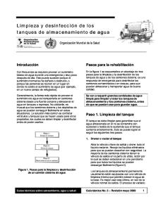 Limpieza de Tanques de Almac de Agua Potable