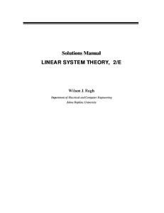Linear System Theory 2 e Sol