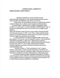 LITERATURA ASERVITA                      IDEOLOGIEI COMUNISTE.doc