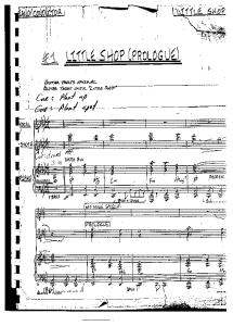 Little Shop of Horrors (Original Broadway) Piano Conductor Score