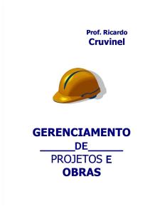 Livro Gerenciamento de Obras Ricardo Cruvinel