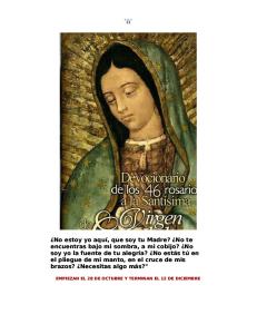 Los 46 Rosarios a La Virgen de Guadalupe