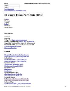 Los Beneficios Del Juego Físico for El Juejhjhgjgo Fisico Por Ozzie (RSD)