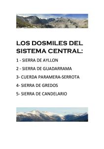 Los Dosmiles Del Sistema Central por El Fondillero.