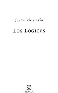 Los Lógicos - Jesús Mosterín