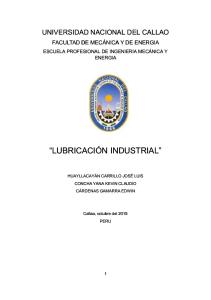 Lubricacion Industrial-monografia Unac