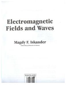 M. F. Iskander, Electromagnetic Fields and Waves chapter 1.pdf