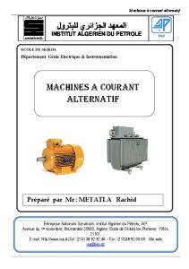 Machines a Courant Alternatif PDF