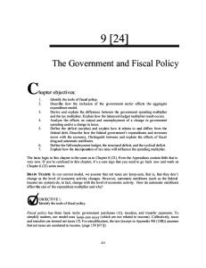 macsg09: the government and fiscal policy