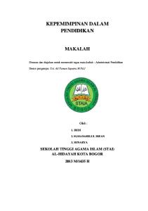 Makalah Kepemimpinan PDF 2