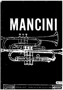 Mancini (Arrangements for 4 tpts - 3 & 4 tpt.)