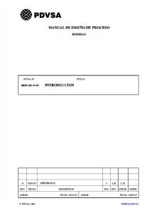 Manual de Diseño de Proceso PDVSA (Bombas)